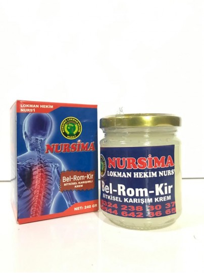 nursima bel-rom-kir bitkisel karışım kremi 240 gr.