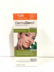 dermaderm  yüz ve göz çevresi kırışıklık karşıtı krem 100 gr.