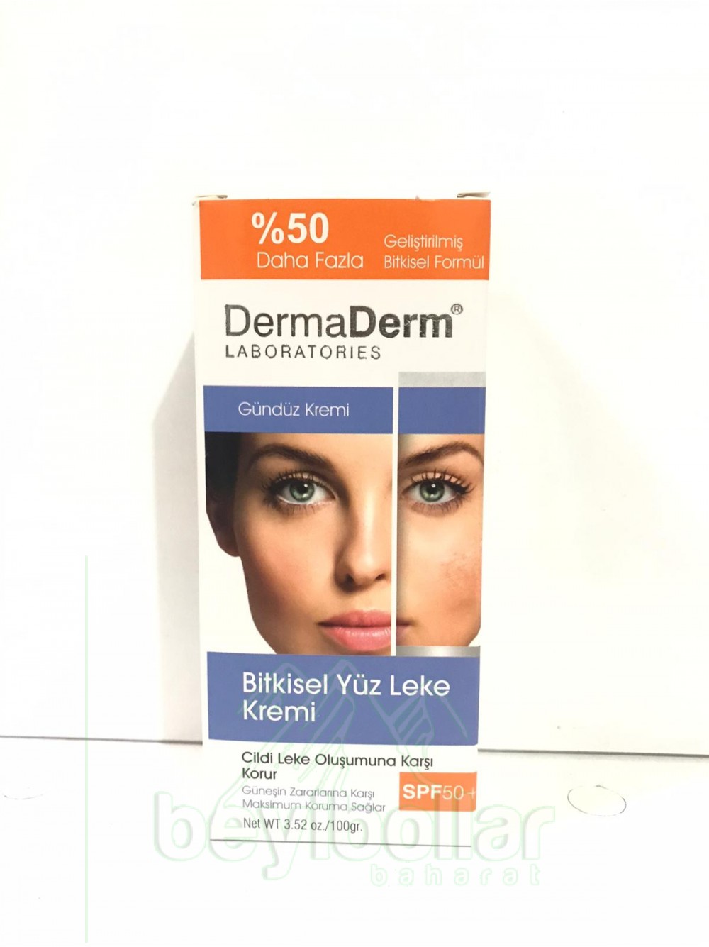 dermaderm bitkisel yüz leke kremi (gündüz kremi)